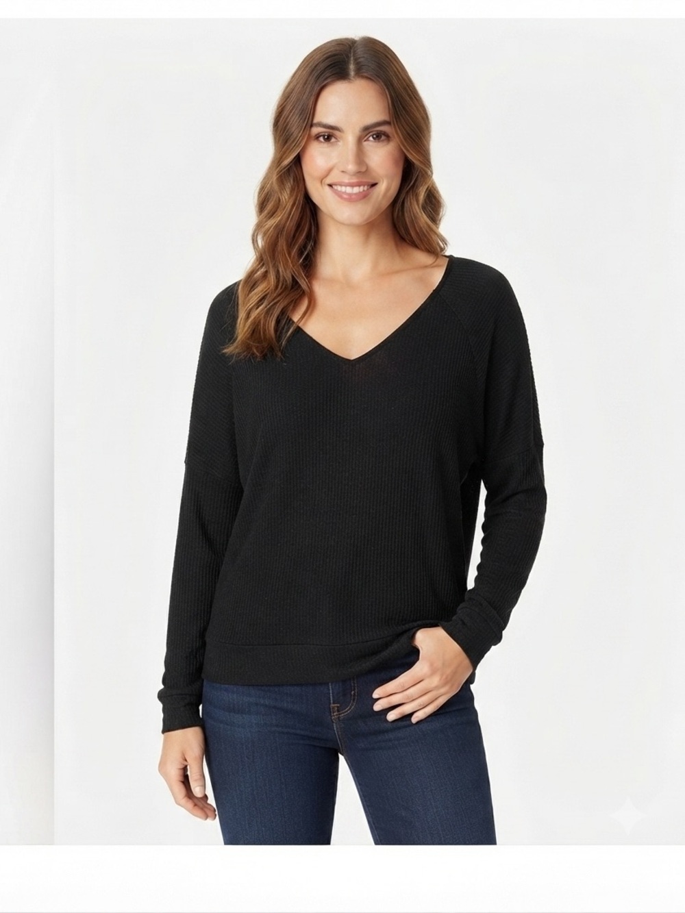 Free People Santa Clara Thermal Black Wash